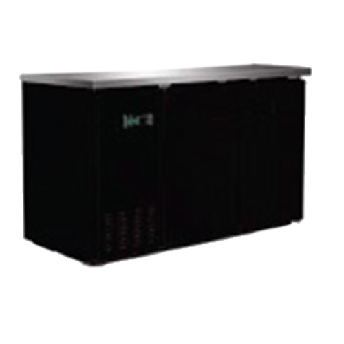 76 49 in. Unit | Solid Door Backbar Bottle Coolers - Image 1