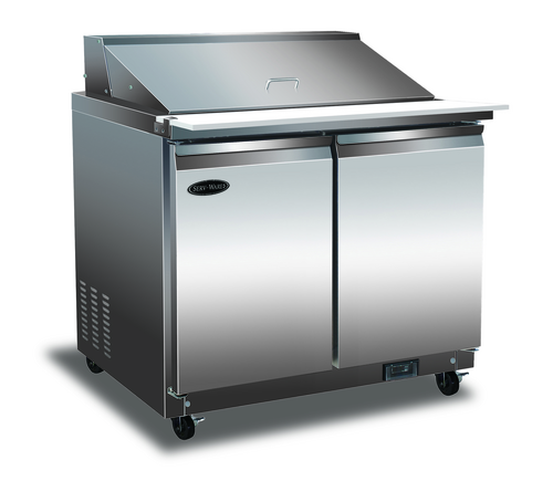 Image5tgb 15 Pan Prep Unit | Mega Top Sandwich Prep Tables - Image 1