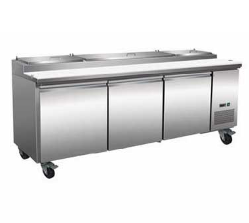 Imagethhgyu 12 Pan Prep Unit | Pizza Prep Tables - Image 1