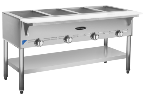 Gas Steam Table, 4 Bays-Open Well Gas Steam Table, 4 Bays-Open Well - Image 1
