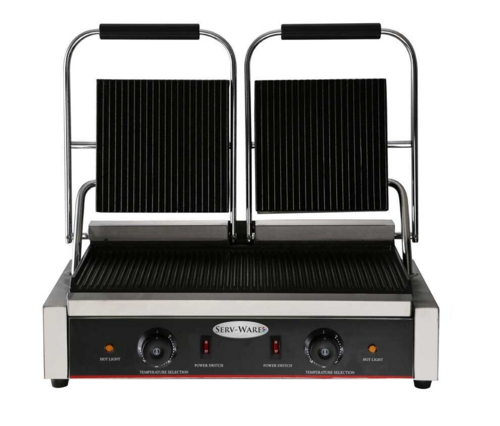 Panini Grill Double Grooved & Grooved Panini Grill Double Grooved & Grooved - Image 1