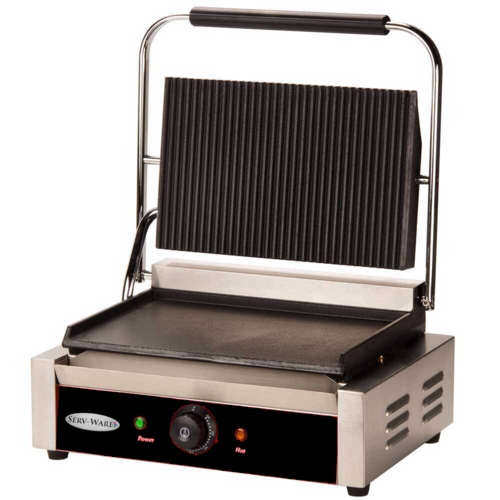 Panini Grill Single Grooved & Flat Panini Grill Single Grooved & Flat - Image 1