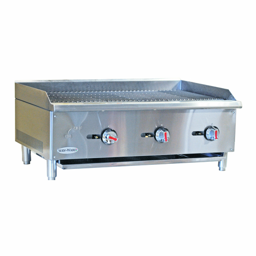 SCBS-36 3 Burner Gas Radiant Charbroiler for LP - Image 1